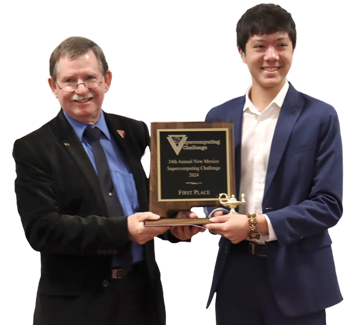 First-place Supercomputing Challenge team